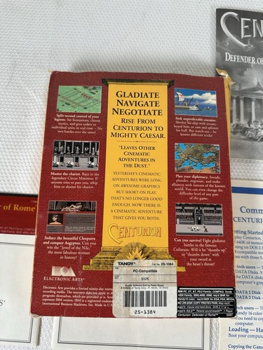 Centurion Defender Of Rome 1990 IBM Tandy PC Game Floppy Disc - Picture 12 of 13