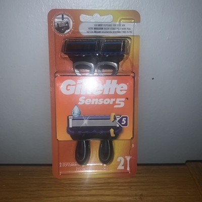 Gillette Sensor 5 Men's Disposable Razors (Pack of 2)
