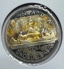 CANADA 1961 Dollar George V Silver $1 Canadian