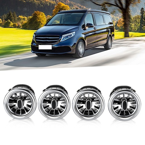 4pcs 3 Color Front LED Turbine Air Vent Ambient Light Kit Car For MercedesBenz - Picture 2 of 12