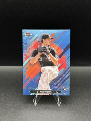 2025 Topps Finest - Rare Drew Thorpe #241 Sky Blue Refractor /150 (RC)