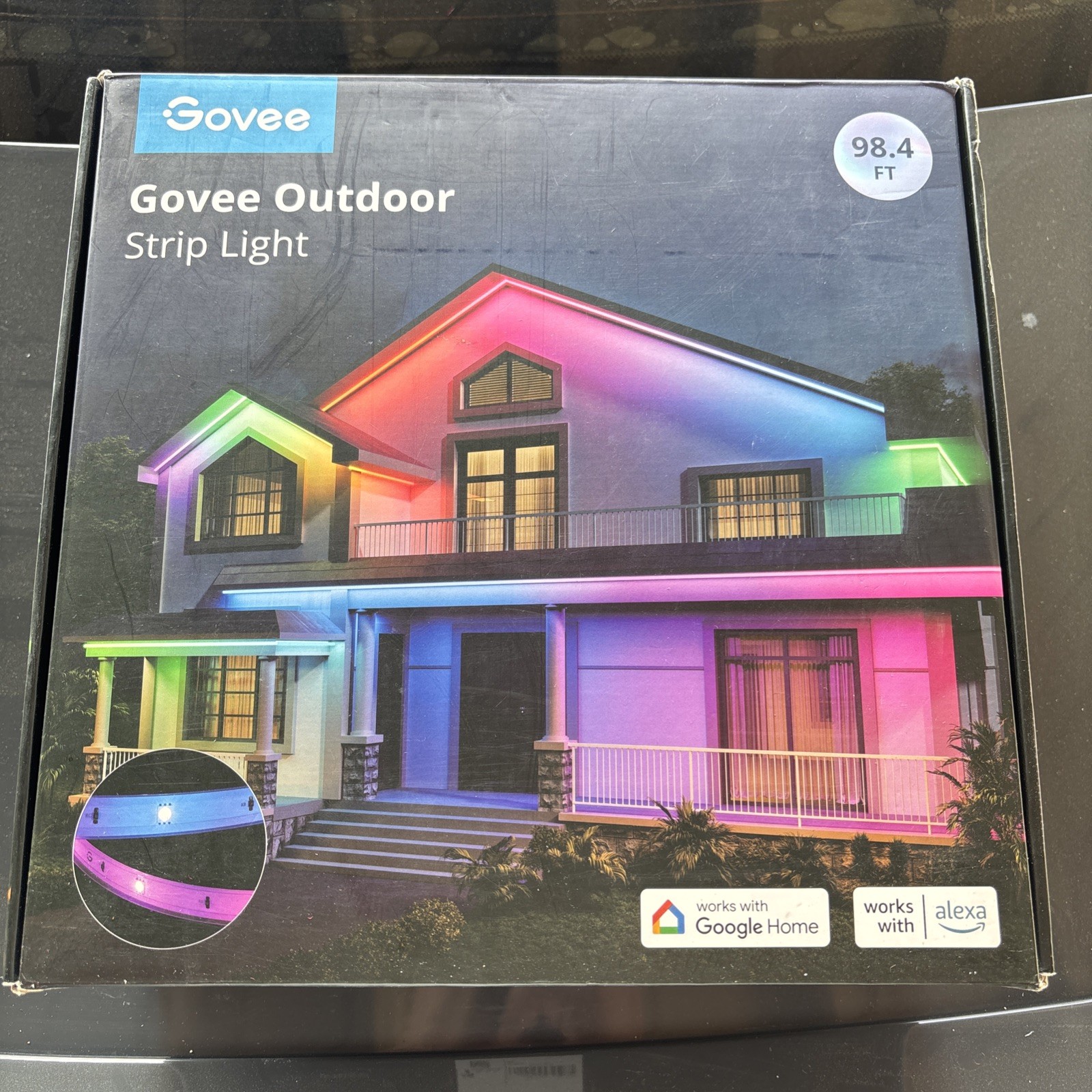 Govee Outdoor Strip Light 98.4ft.Work with Alexa and Google, App Control