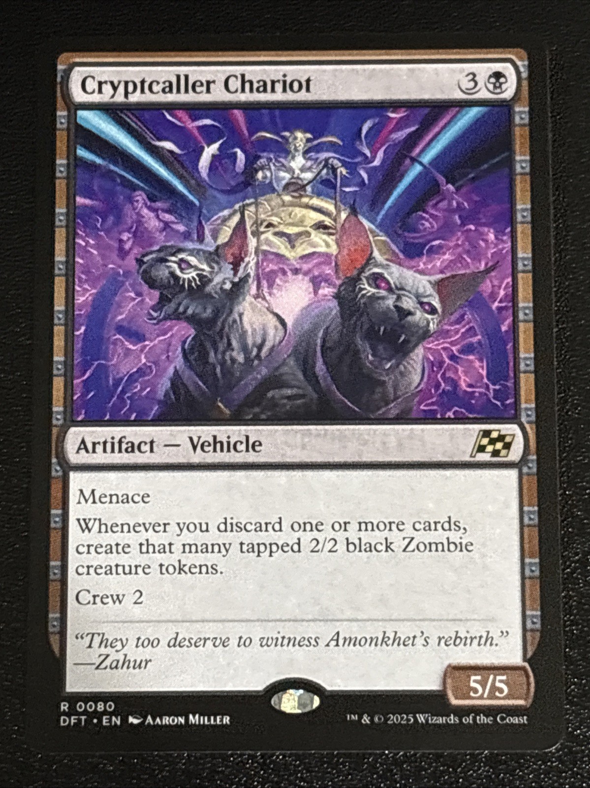MTG Aetherdrift Cryptcaller Chariot 0080 NM Rare