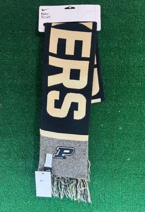 Purdue Boilermakers NCAA Scarf 2.0 Local Verbiage HM5382-010 NEW