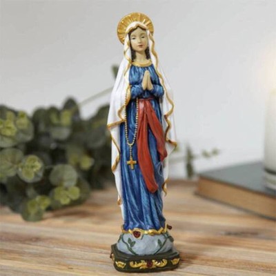 Maria Himmelskönigin Statue - Glaube & Hoffnung handbemalte Figur - 22 cm hoch