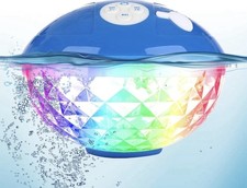Wireless Pool Speaker Underwater Light Show Portable Floating BLUETOOTH