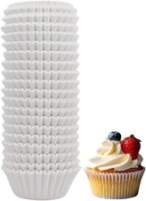 500 Counts White Mini Cupcake Liners for Baking Cups, Small Cupcake