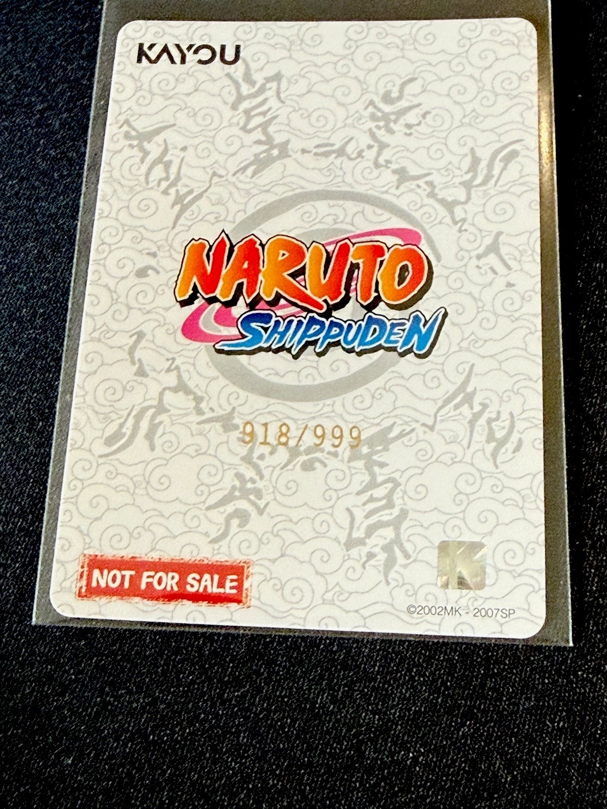 SERIALIZED DIAMOND PROMO #918/999 KAYOU Naruto Shippuden NRSA-PR-020 PSA promo view 2
