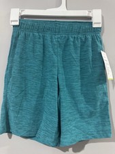Old Navy Active Boys Teal Heathered Athletic Shorts S 6-7 Drawstring