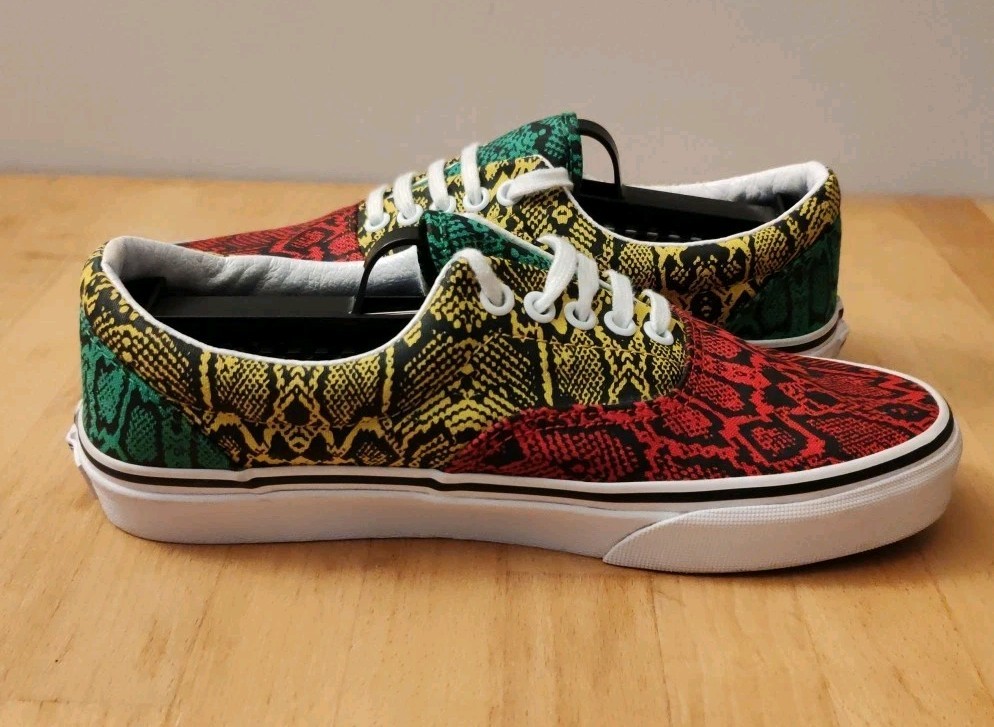 VANS ERA Multi Python/Rasta - Red Yellow Green Sn… - image 4