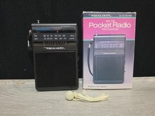 Vintage 1992 Realistic POCKET AM/FM RADIO 12-275 w/Box  Earphone Open Box