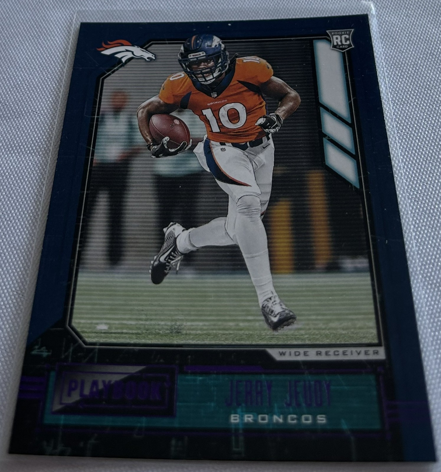 2020 Panini Playbook Football Jerry Jeudy Denver Broncos Purple Rookie #106