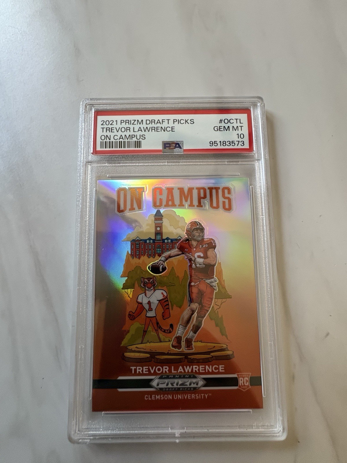Trevor Lawrence Panini Prizm Draft Picks on Campus #OCTL Base