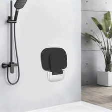 Folding Shower Seat Bench, Wall Mounted Seat, Foldable Shower Seat
