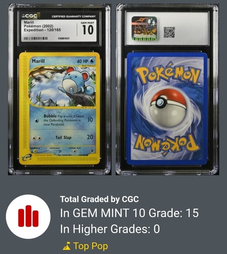 Marill graded CGC 10 for sale on eBay