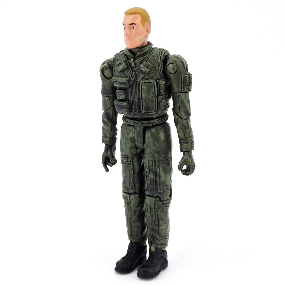 Boneco Elite Force Navy SEAL Black Hawk Pilot BBi 2002 caixa azul 4" solto - Imagem 2 de 4