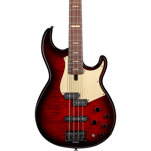 Yamaha BB734AFM Electric Bass Guitar - Dark Red Burst