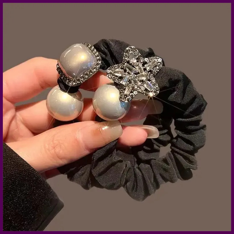 1 diadema elegante de perlas sintéticas con brillantes diamantes de imitación pa