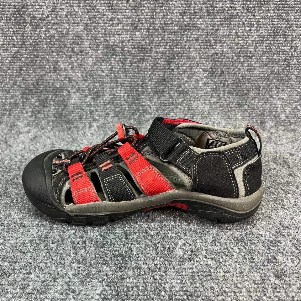 KEEN Newport H2 Sandals Kids US 2 EU 34 Black Red Waterproof Toe Guard Hiking - Image 3 of 4