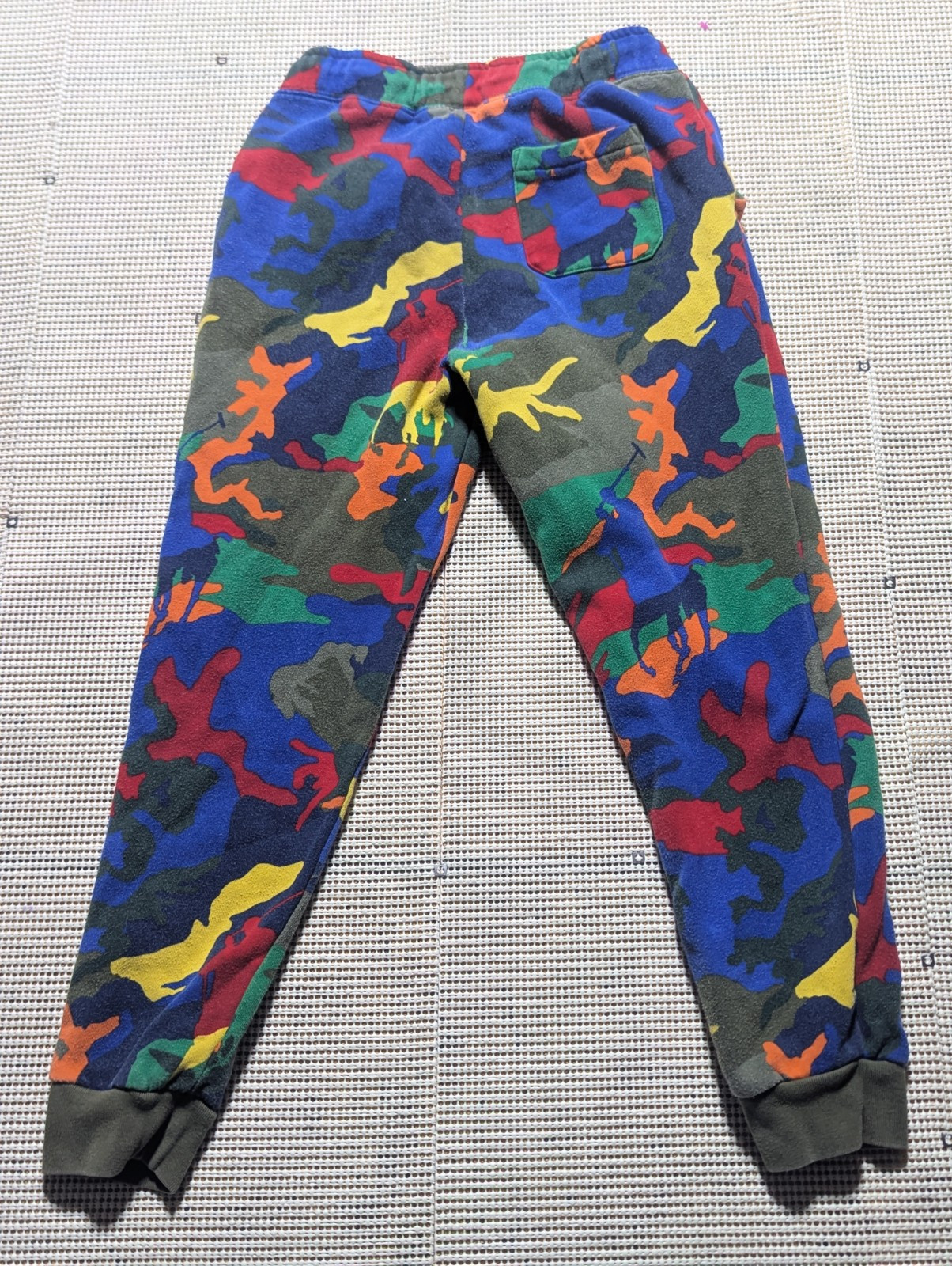 Polo Ralph Lauren Pony Logo Arcobaleno Mimetico Jogger Felpa con Cappuccio Set Taglia Media 10 12