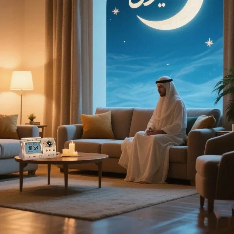 Reloj Digital Azan LED Oración Alarma con Calendario para Hogar Oficina Mezquita Pared Foto 2 de 4