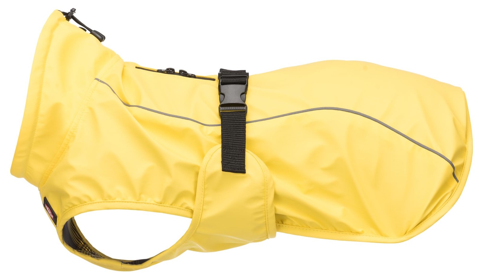 Imperméable Vimy pour chien jaune M - Manteau de pluie ajustable 48-73 cm