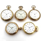 1894-1914 Elgin 16s-18s 7j-17j Grade 241 Model 6 Pocket Watch Lot of 5 #WB5842-4 — photo 1