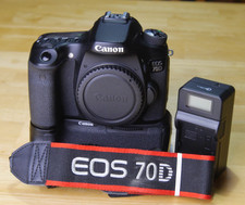 Canon EOS 70D  battery grip, shutter count 10k