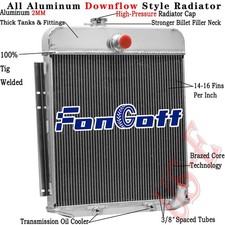 2 Row Aluminum Radiator Fits 1949-1950 Plymouth Deluxe Special Deluxe Pickup 2 Row Aluminum Radiator Fits 1949-1950 Plymouth Deluxe Special Deluxe Pickup