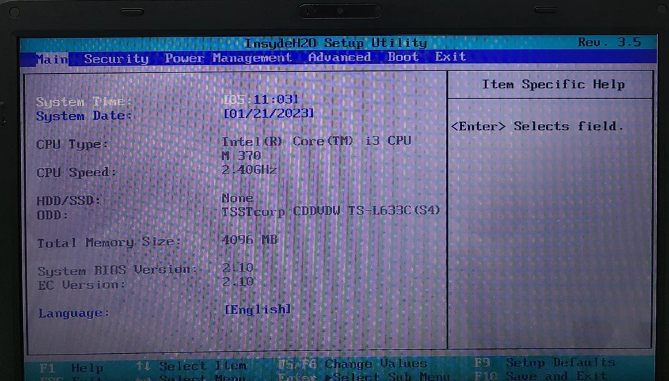 Portátil Toshiba Satellite C655-S5061 Intel i3 M 370 4 GB Ram SIN HD/OS (FL) Foto 2 de 4