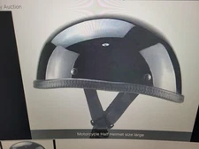 Motorcycle Half Shell Helmet Size LARGE DOT APPROVED Open Face,Mens  Women Retro