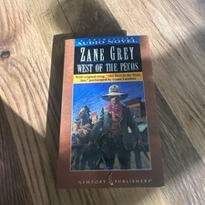 Zane Gray West Of The Pecos Audio Cassette Tapes Audio Novel
