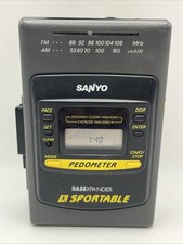 Sanyo Sportable SPT-1500 Radio Cassette Player Pedometer Tested Working