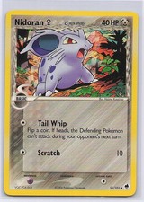 Nidoran F 56/101 Common Dragon Frontiers Pokemon Moderately Played