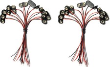 20 Pcs 9V T Type Battery Snap Connector 9 Volt Clips T-Type 20PC