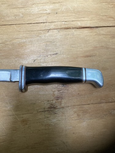 Vintage Personal Buck Pre Date Code 2 Line Inverted 118 Knife USA orig. Sheath - Picture 8 of 14