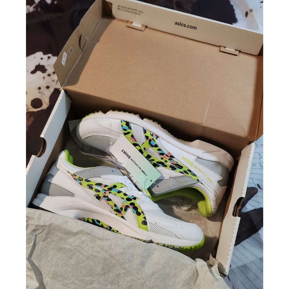 Comme des Garçons Shirt x ASICS Tarther SC Lime Leopard for Sale