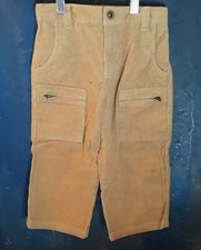 Hartstrings Boys' Corduroy Adjustable Waist Cargo Pant Camel Brown Size 2T