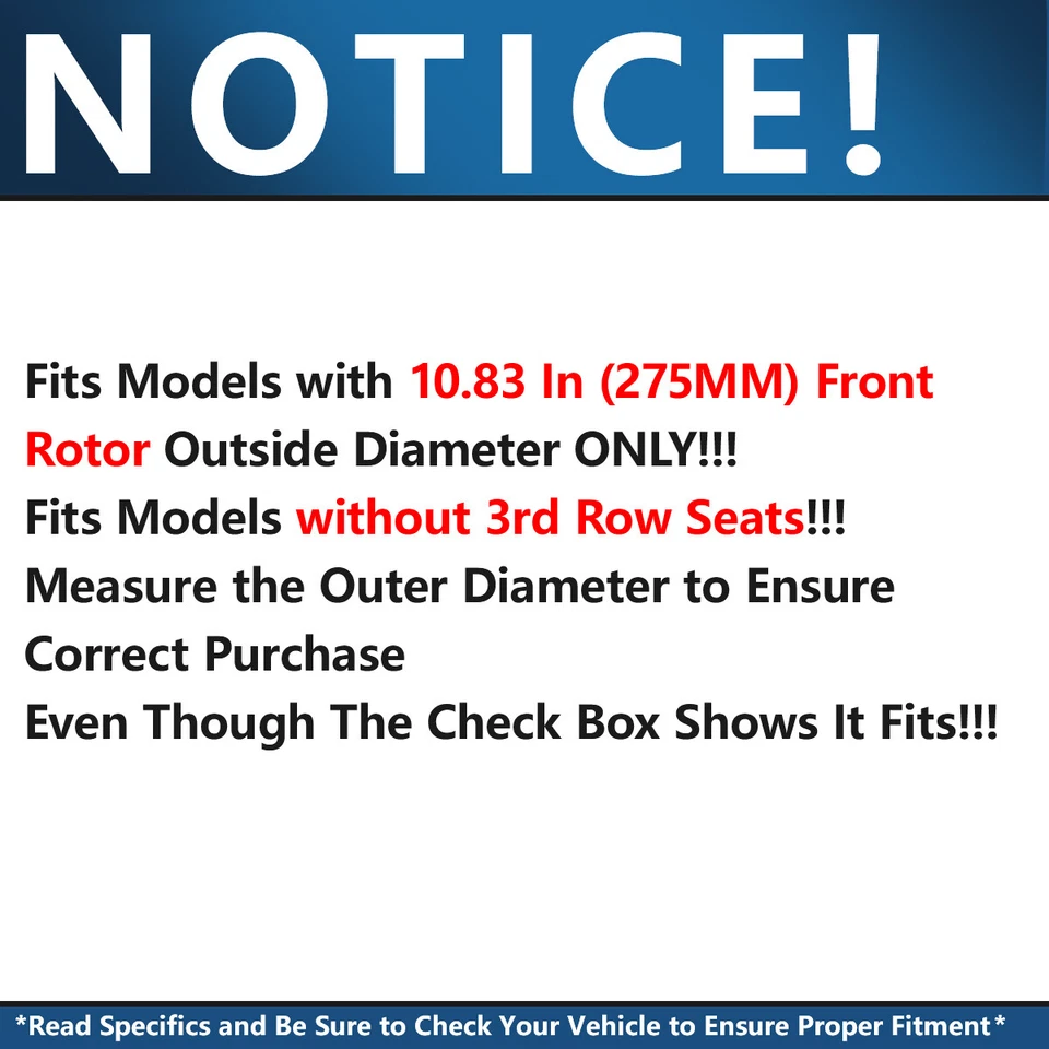 275 мм передние и 281 мм задние перфорированные тормозные колодки роторов для Toyota RAV4 2006-2018 годов выпуска - Изображение 4 из 4