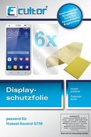 6X Schutzfolie FüR Ecultor Huawei Ascend G750 Klare Displayschutzfolie