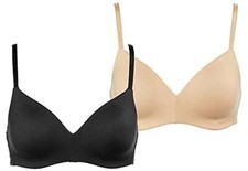 Calvin Klein Women's 2-Pack Microfiber Lightly Lined Wirefree Bra Set, NIB