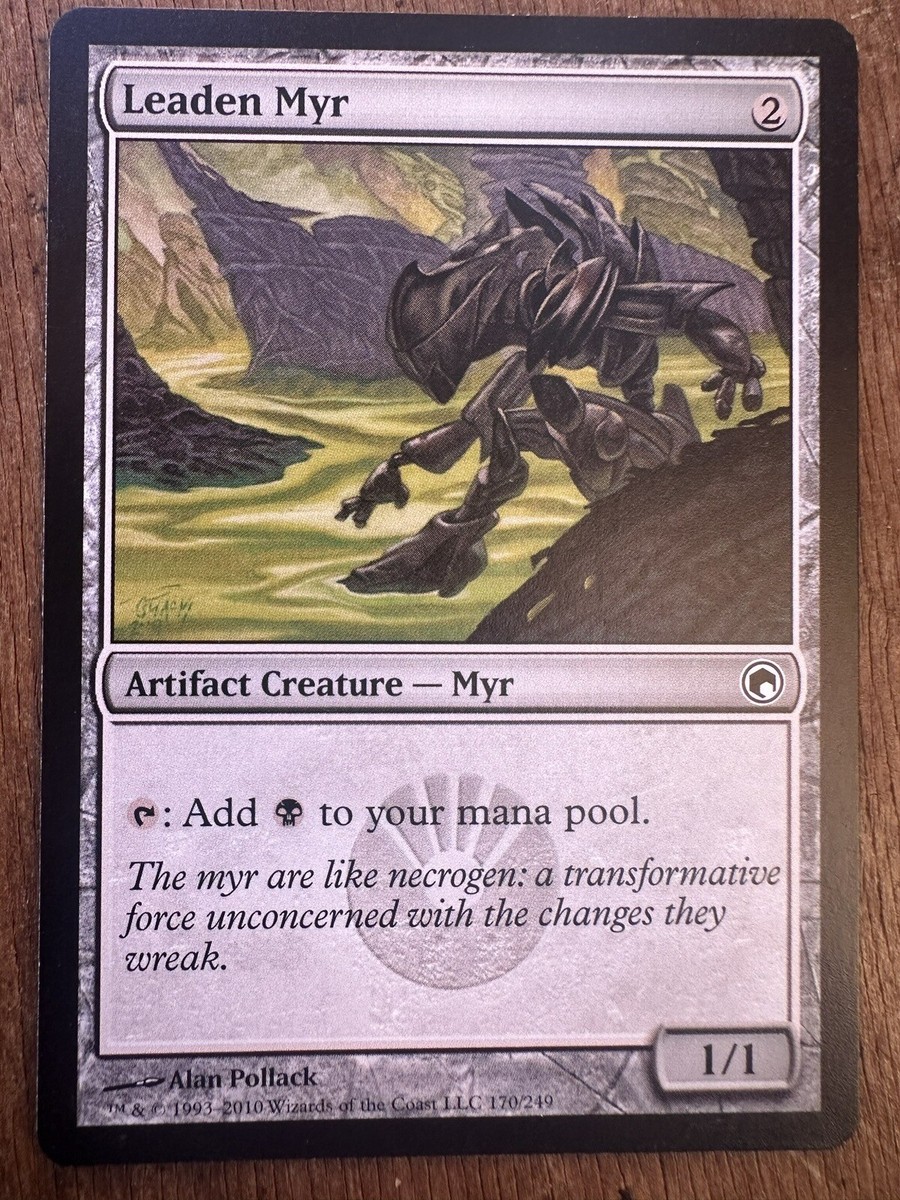 LEADEN MYR Scars of Mirrodin MTG Magic the Gathering Cards LEADEN MYR Scars of Mirrodin MTG Magic the Gathering Cards