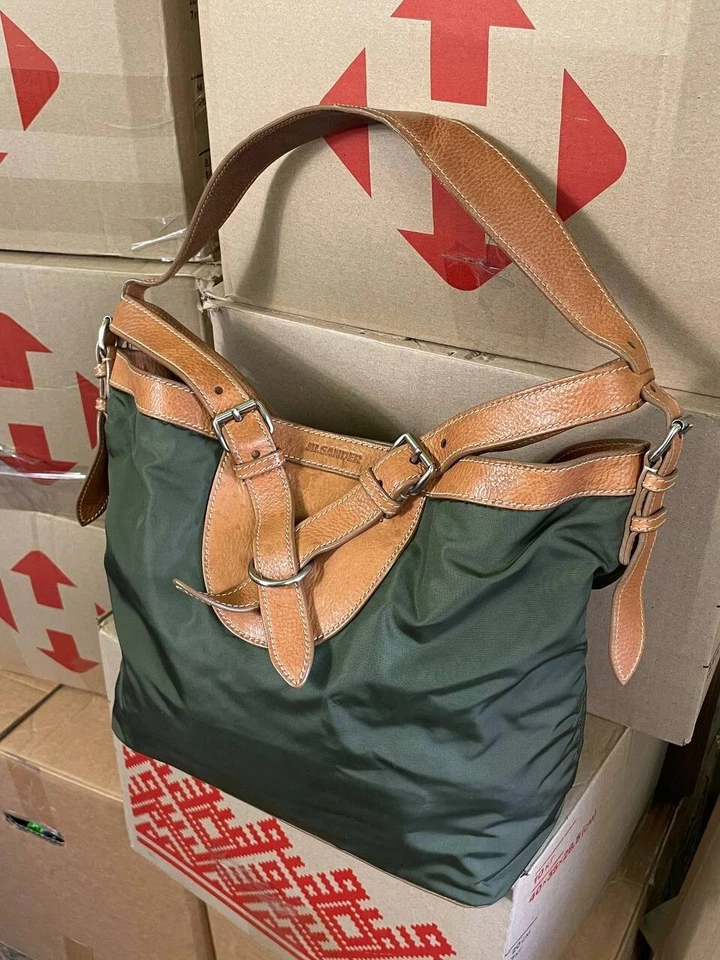 Кожаные нейлоновые сумки-хобо Jil Sander сумки No22 кожаный ремешок - Изображение 3 из 4