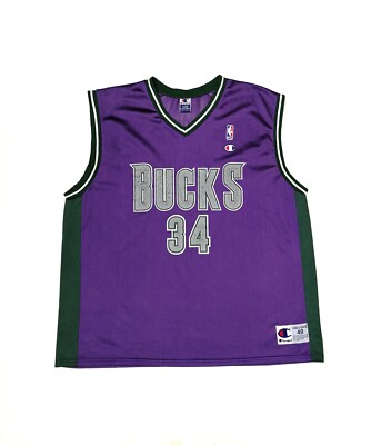 Vintage 90's Milwaukee Bucks #34 Ray Allen NBA Jersey Vintage 90's Milwaukee Bucks #34 Ray Allen NBA Jersey