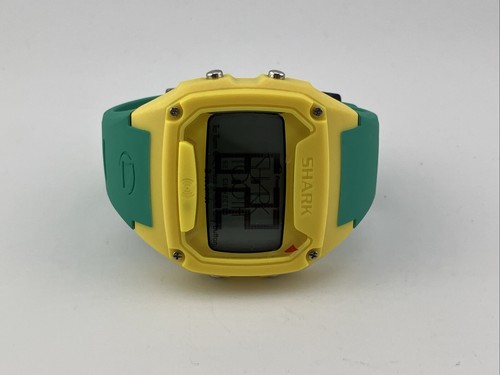 Freestyle SharkTooth Mens 49mm Watch Neon Green Yellow Wavetrak G0687B - RUNS - Picture 6 of 20
