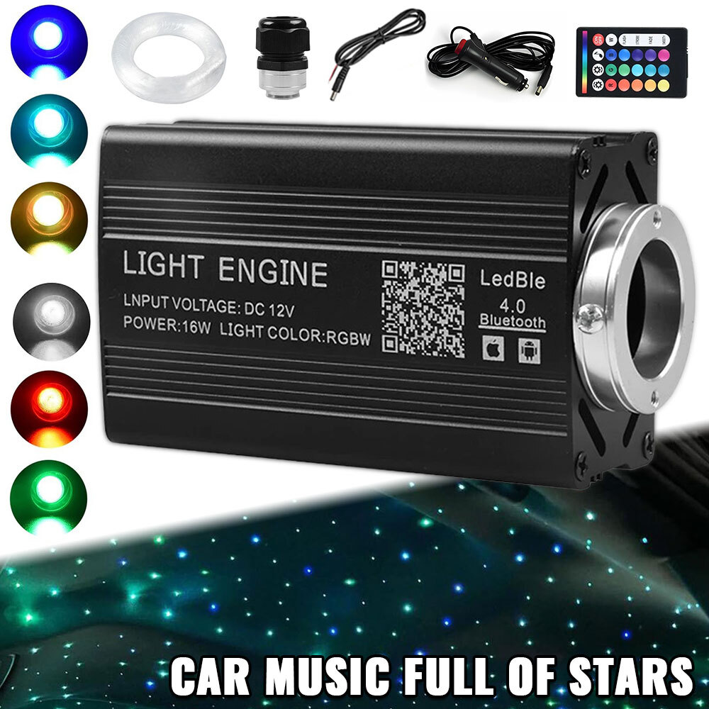 1000pc Home Car Headliner Star Light kit Roof Twinkle Ceiling Lights Fiber Optic
