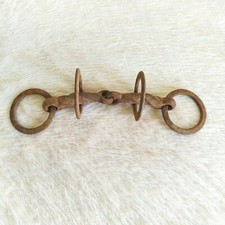 Bridon En Fer Victorien Vintage Des Années 1920 Avec Centre Ridé Décoratif I391