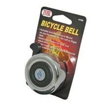 JMK BICYCLE BELL-BLACK/SILVER-HIGH QUALITY with mount-single-finger action-NEW