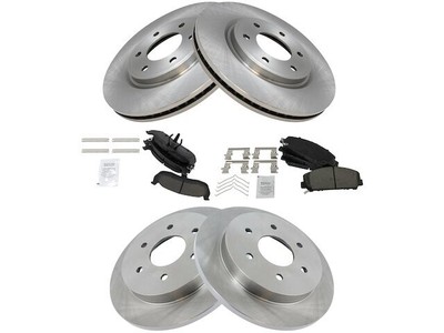 Front and Rear Brake Pad and Rotor Kit For 11-15 Nissan TITAN Armada WX23Y3
