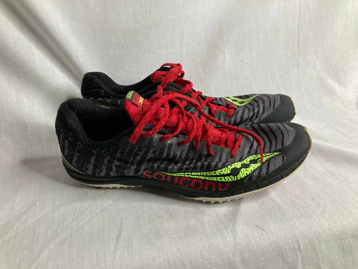 Saucony Men Sz 8.5 Kilkenny XC5 Flat Black Citron Red S29023 3
